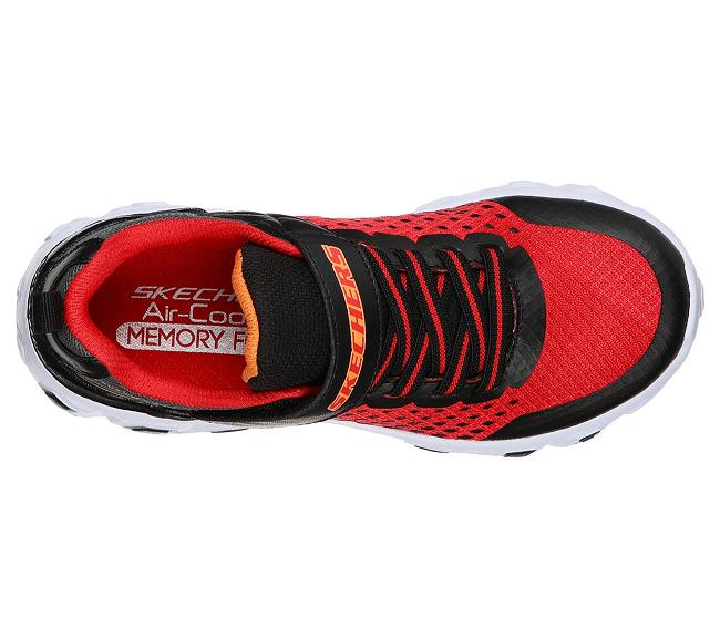 Zapatillas Skechers Con Velcro Niños - Techno Strides Rojo CFSNB7046